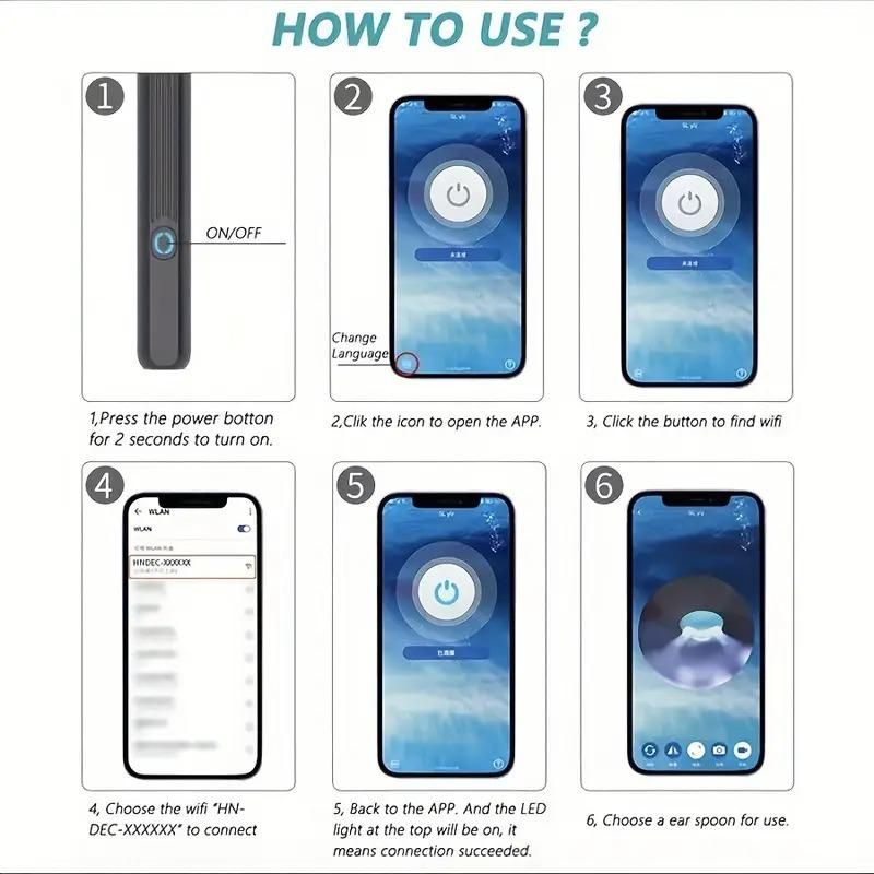 🦻 Smart Visual Ear Wax Cleaner – See Before You Clean!