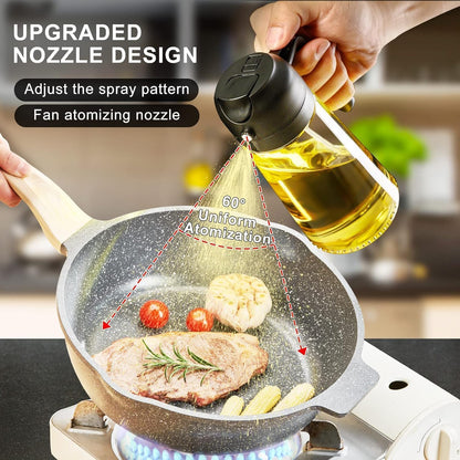 Vamor Oil Dispenser & Mist Spray Bottle, Cooking/Baking Tool & Accessories, Leakproof Seasoning Bottle, Cooking Oil Container 500ml Multicolor(Pack of 1)